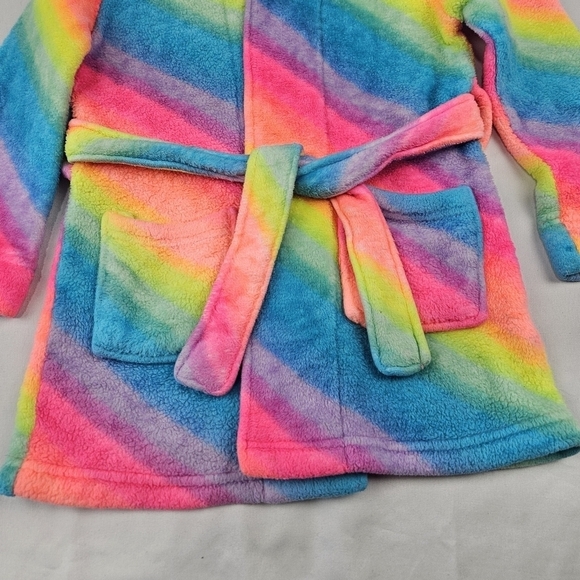 Wonder Nation Rainbow Unicorn Bathrobe Size XS 4-5 - Picture 3 of 4